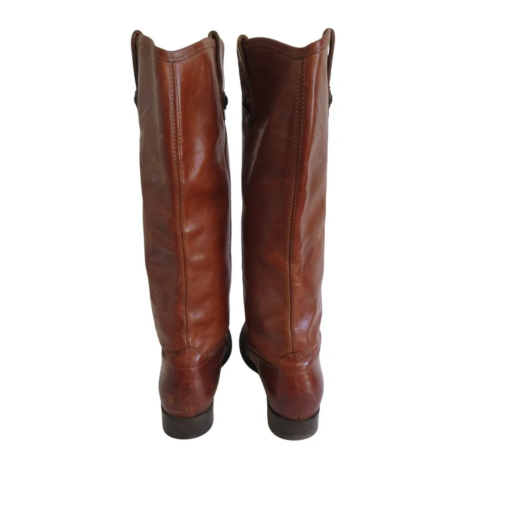 Womens Frye Melissa 77167 Leather Equestrian Riding Biker Boots Size 7.5 B‎